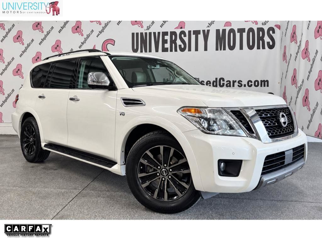Used 2019 Nissan Armada Platinum w/ Captain's Chairs Package RWD image 1