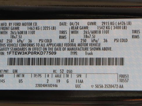 Used 2024 Ford F150 XLT w/ Equipment Group 302A MID RWD image 48