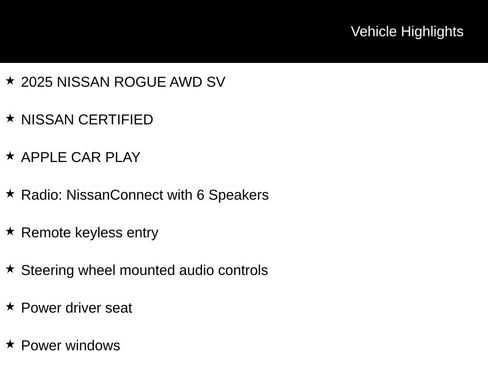 Certified 2025 Nissan Rogue SV AWD/4WD image 6