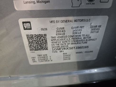 New 2026 Chevrolet Traverse High Country w/ LPO, Floor Liner Package AWD/4WD image 38