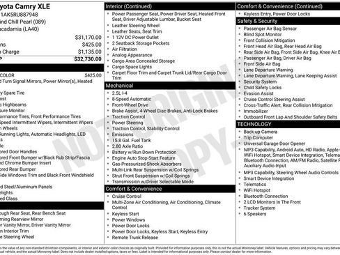 Certified 2024 Toyota Camry XLE FWD image 2