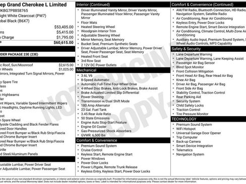 Used 2023 Jeep Grand Cherokee L Limited AWD/4WD image 4
