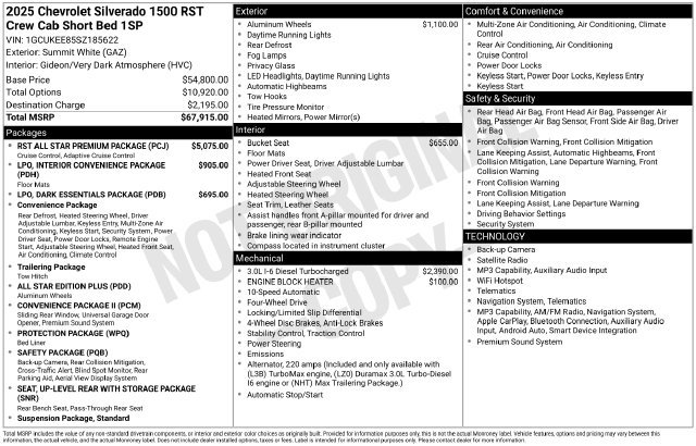 Used 2025 Chevrolet Silverado 1500 RST w/ RST All Star Premium Package AWD/4WD image 6