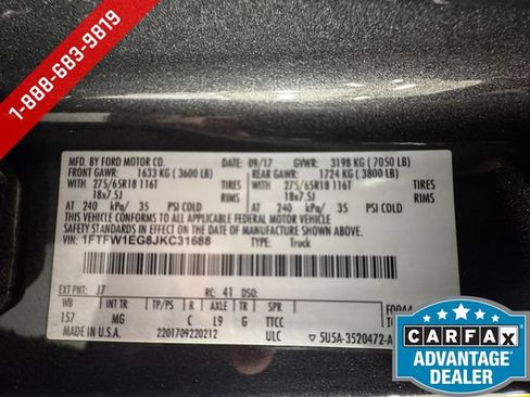 Used 2018 Ford F150 XLT w/ Equipment Group 302A Luxury AWD/4WD image 28