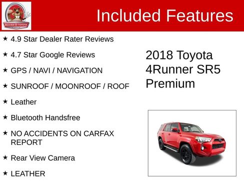 Used 2018 Toyota 4Runner SR5 Premium image 4