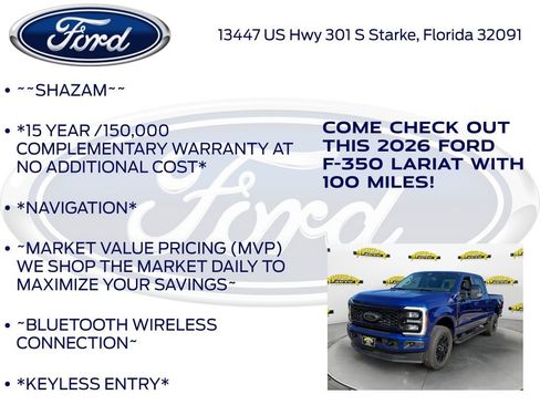 New 2026 Ford F350 Lariat w/ Black Appearance Package AWD/4WD image 5