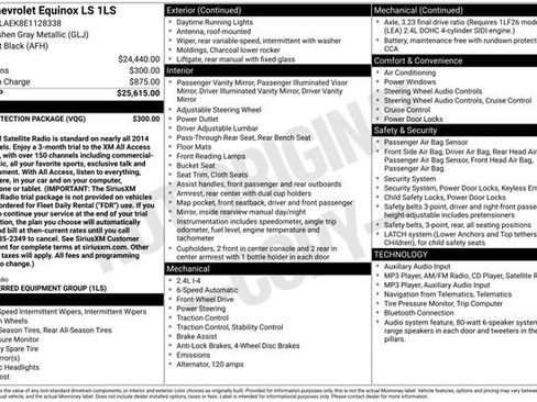 Used 2014 Chevrolet Equinox LS w/ LPO, Protection Package FWD image 2