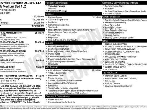 Certified 2020 Chevrolet Silverado 2500 LTZ AWD/4WD image 37