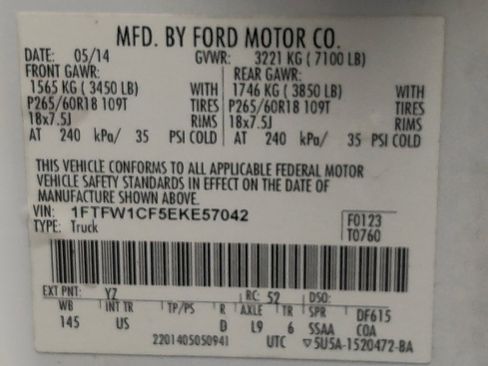 Used 2014 Ford F150 XLT w/ Equipment Group 302A Luxury image 33