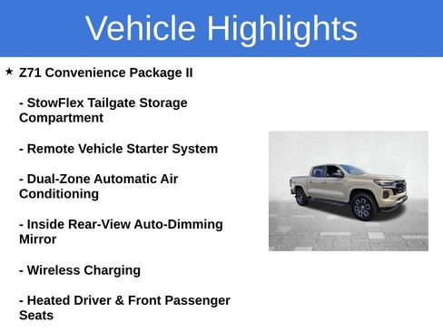 Certified 2023 Chevrolet Colorado Z71 w/ Z71 Convenience Package 2 AWD/4WD image 5