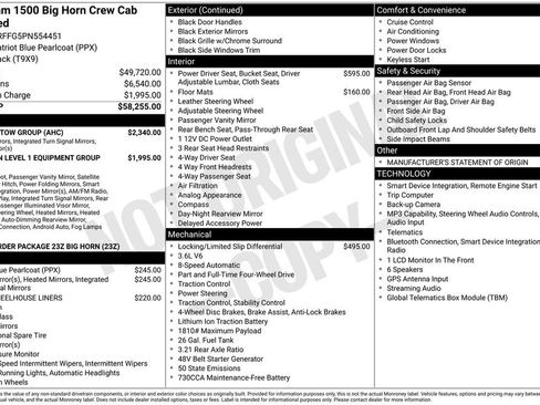 Used 2023 RAM 1500 Big Horn w/ Trailer Tow Group AWD/4WD image 2
