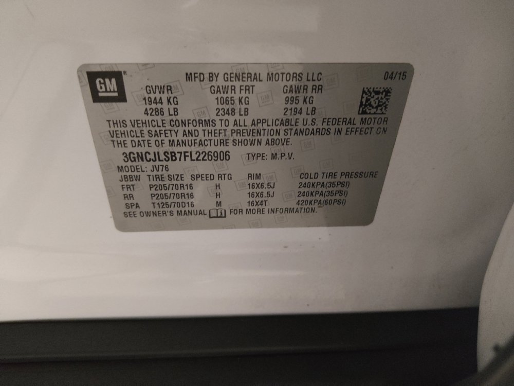 Used 2015 Chevrolet Trax LT w/ LT Plus Package FWD image 33