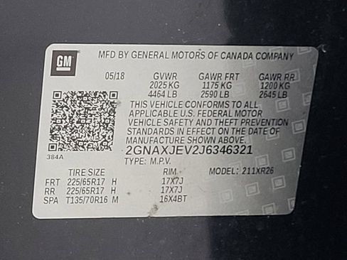 Used 2018 Chevrolet Equinox LT FWD image 33
