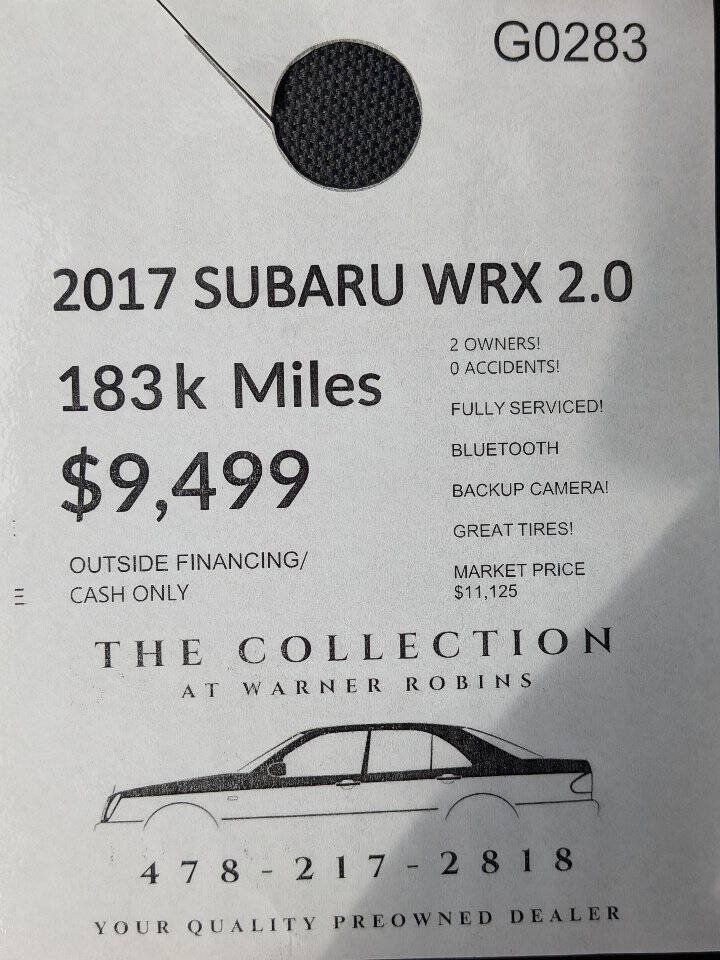 Used 2017 Subaru WRX AWD/4WD image 2