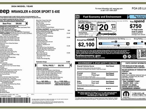 Used 2024 Jeep Wrangler Unlimited w/ Convenience Group image 2