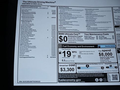 New 2026 BMW X5 M60i w/ Climate Comfort Package image 41