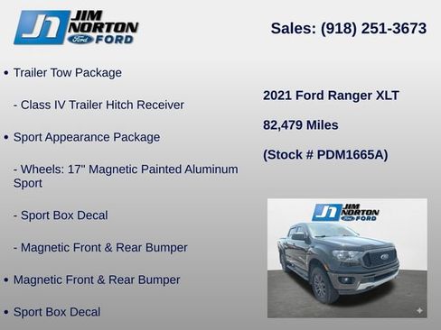 Used 2021 Ford Ranger XLT w/ Equipment Group 301A Mid AWD/4WD image 14