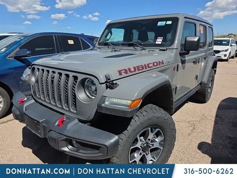 Used 2022 Jeep Wrangler Unlimited Rubicon w/ LED Lighting Group AWD/4WD image 1