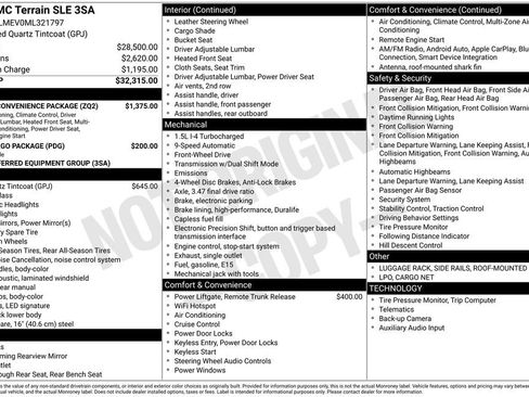 Used 2021 GMC Terrain SLE w/ Driver Convenience Package FWD image 5