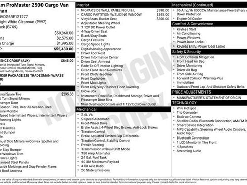 Used 2024 RAM ProMaster 2500 w/ Convenience Group FWD image 28