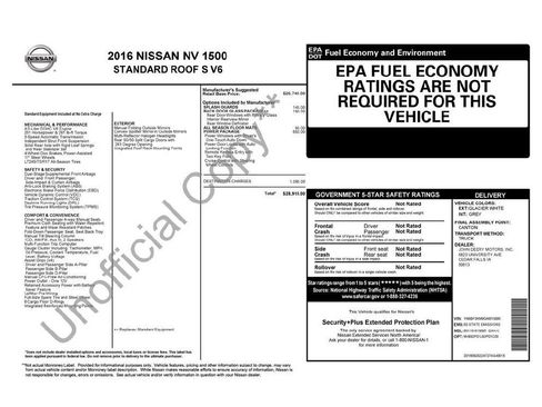Used 2016 Nissan NV 1500 S w/ Power Package RWD image 26
