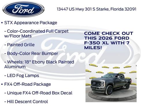 New 2026 Ford F350 XL w/ STX Appearance Package image 15