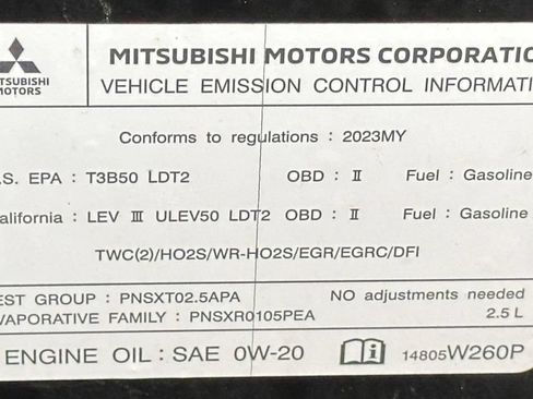 Used 2023 Mitsubishi Outlander SEL Black Edition AWD/4WD image 53