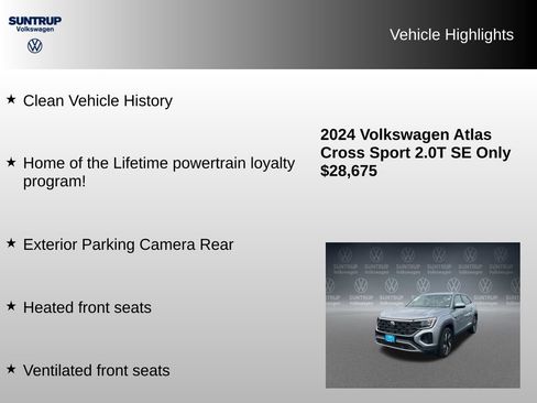 Used 2024 Volkswagen Atlas Cross Sport SE FWD image 7