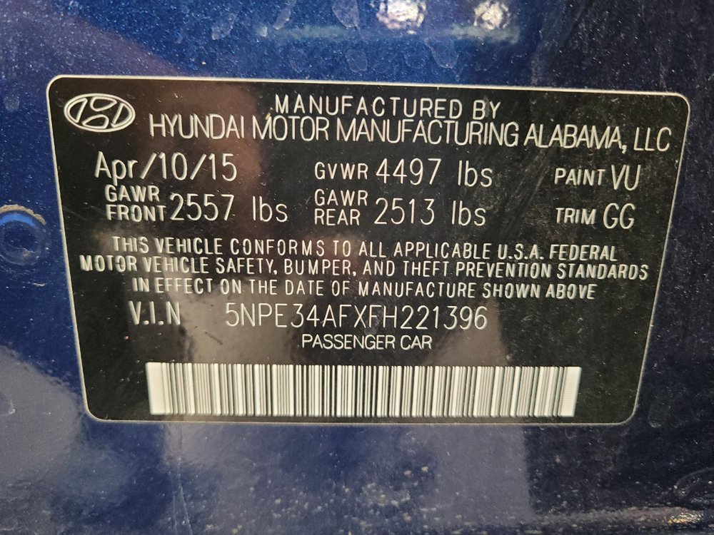 Used 2015 Hyundai Sonata Limited w/ Option Group 06 FWD image 33