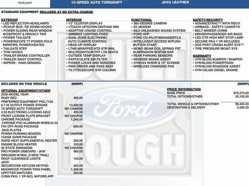 New 2026 Ford F350 King Ranch w/ Chrome Package AWD/4WD image 2