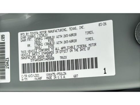 New 2026 Toyota Tundra Limited AWD/4WD image 31