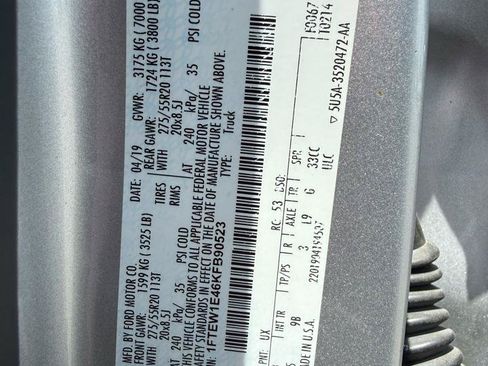 Used 2019 Ford F150 Platinum w/ Equipment Group 701A Luxury AWD/4WD image 17