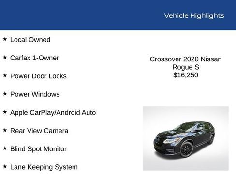 Used 2020 Nissan Rogue S FWD image 2