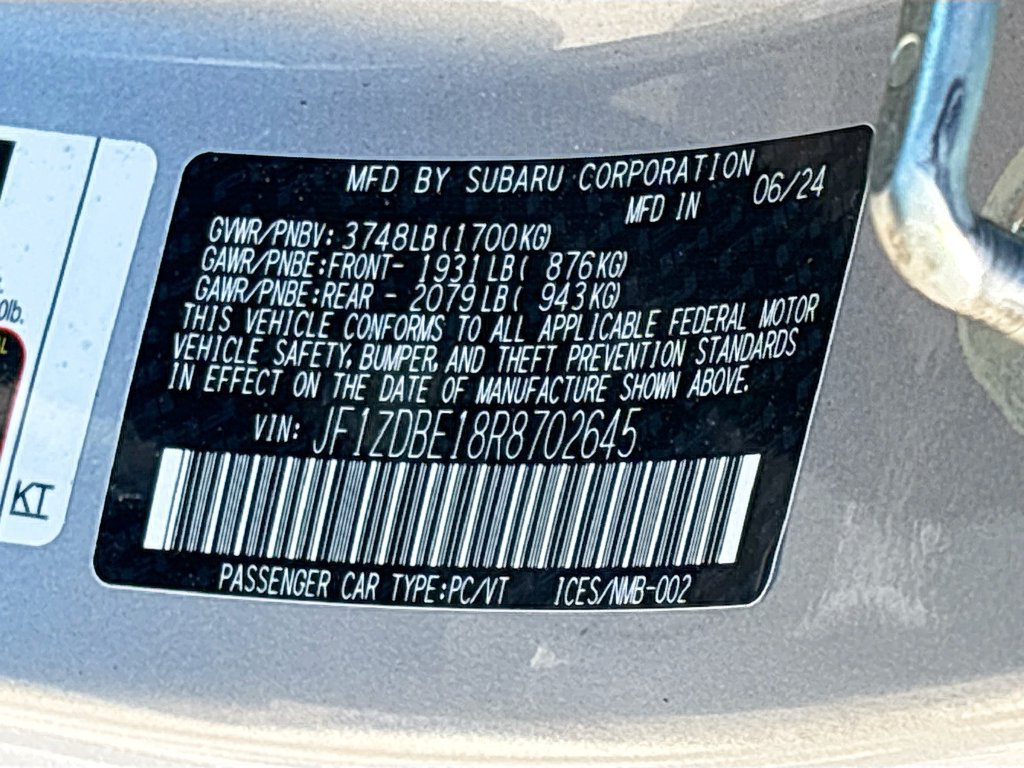 Used 2024 Subaru BRZ Limited RWD image 30