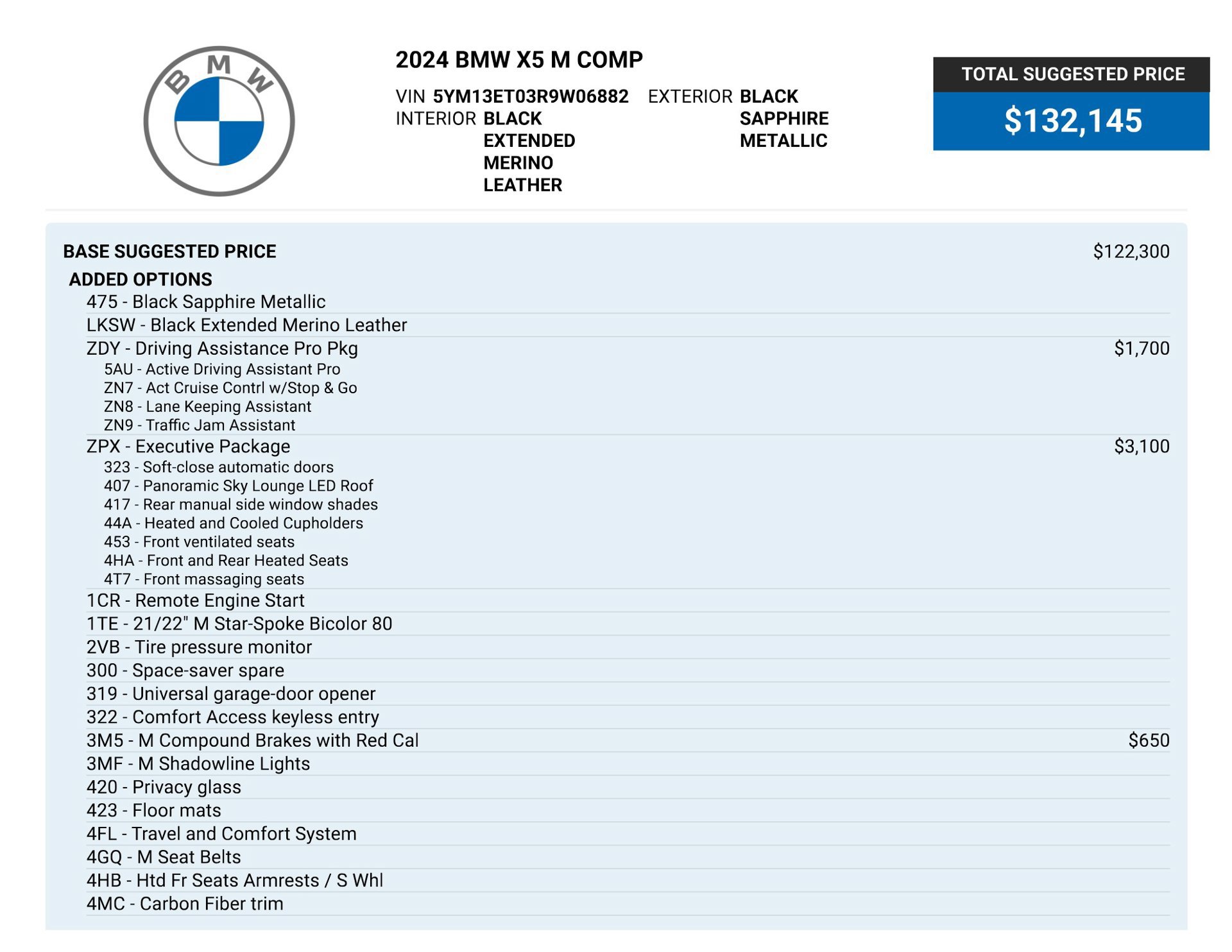 Used 2024 BMW X5 M Competition w/ Executive Package AWD/4WD image 87