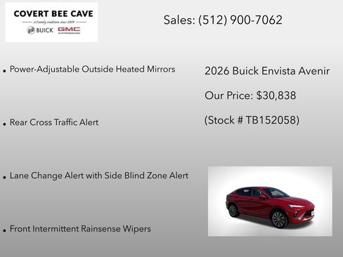 New 2026 Buick Envista Avenir image 12