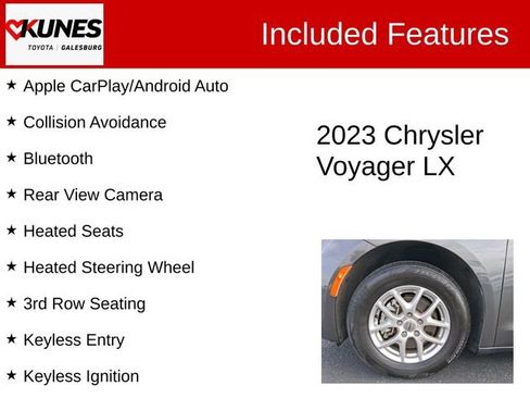 Used 2023 Chrysler Voyager LX FWD image 2