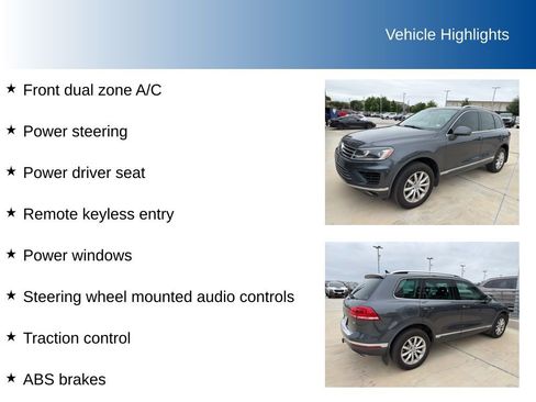 Used 2015 Volkswagen Touareg Sport AWD/4WD image 5