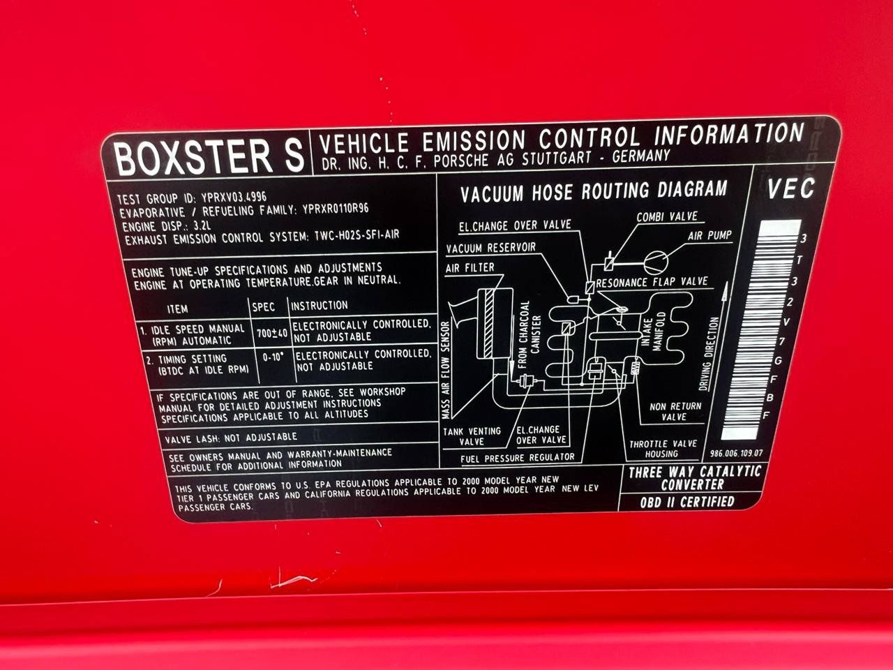 Used 2000 Porsche Boxster S RWD image 76