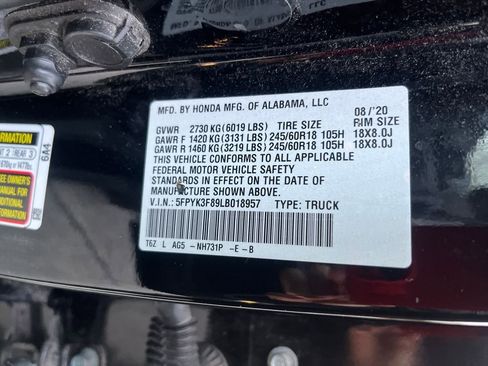 Used 2020 Honda Ridgeline Black Edition image 6