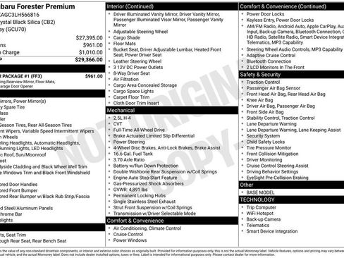 Used 2020 Subaru Forester Premium w/ Popular Package #1 AWD/4WD image 2