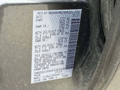 Used 2025 Nissan Frontier SV w/ SV Convenience Package image 18