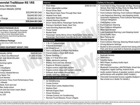 Used 2024 Chevrolet TrailBlazer RS w/ Convenience Package AWD/4WD image 21