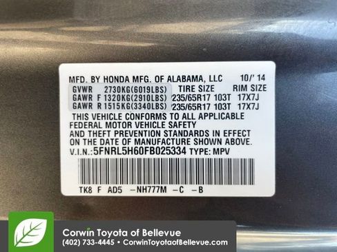 Used 2015 Honda Odyssey EX-L image 29