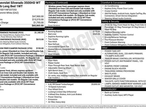 Used 2022 Chevrolet Silverado 3500 W/T w/ WT Convenience Package image 2