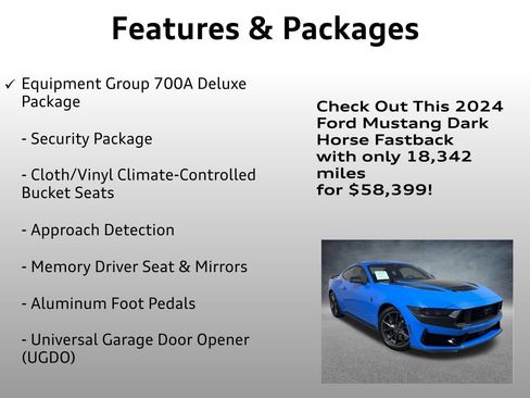Used 2024 Ford Mustang Dark Horse RWD image 8