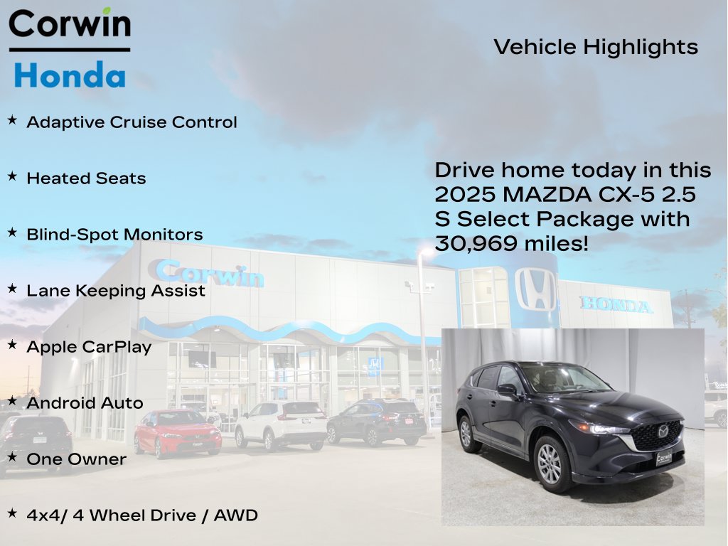 Used 2025 MAZDA CX-5 AWD 2.5 S w/ Select Package image 6