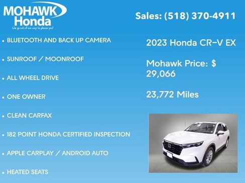 Certified 2023 Honda CR-V EX image 8