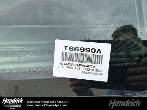 Used 2021 Jeep Wrangler Unlimited Sahara w/ Cold Weather Group image 1