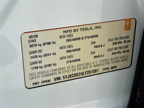 Used 2020 Tesla Model X Long Range image 27